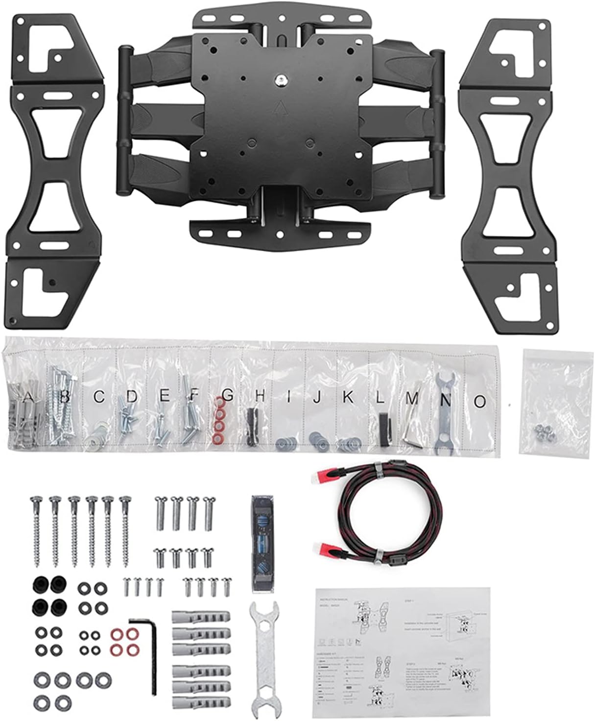 TV Stand Base Six-arm Multifunctional TV Stand Full Motion TV Wall Mount Bracket Swivels Tilts Extension for Most 26-65 Inch TVs, Max 400x400mm Up to 99lbs Tv Stand Moun