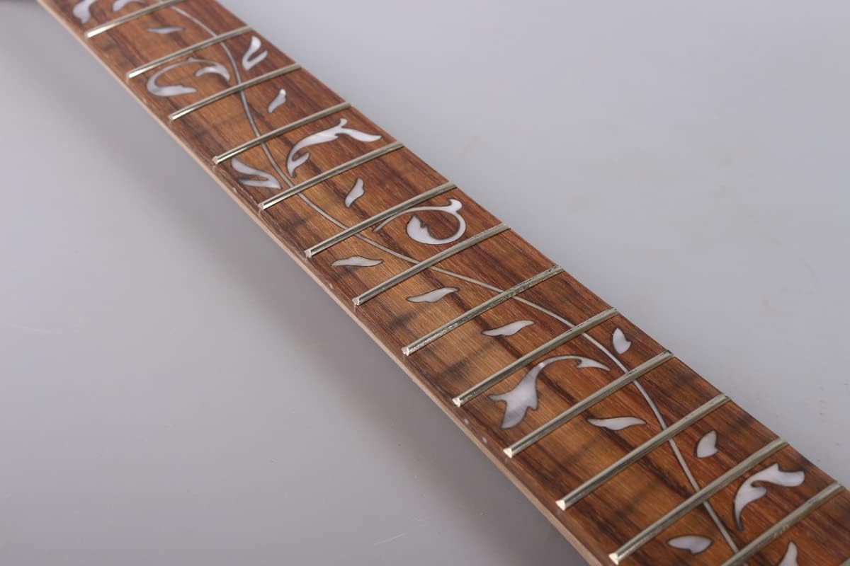 Yinfente Electric guitar neck 22 fret 24.75inch mahogany wood rosewood guitar fretboard vine inlay firebird bolt on DIY guitar necks Tree Inlay