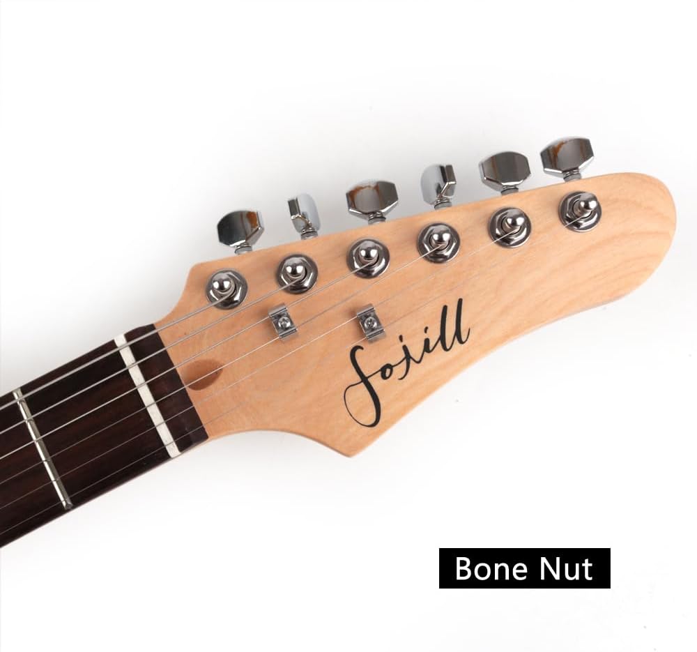 Fojill 39 Inch Electric Guitar Phoenix Body Maple Neck Rosewood Fretboard With Gig Bag (Pink)