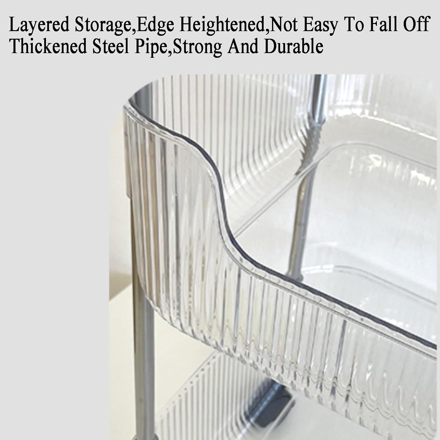 2/3/4 Cube Bookshelf, Floor Storage Cabinet Toy Cabinet, Multi-Layer Home Desk with Wheels, Suitable for Living Room,Study Reading Corner(2 Tier) ()