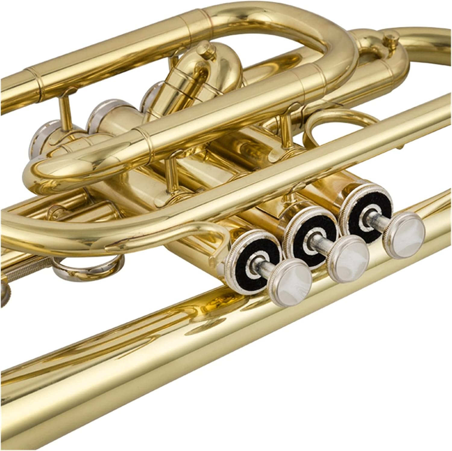 Student Trumpet Trumpet Cornet Musical Instrument Professional Brass Tube Body B-Flat Lacquered Gold Cornet