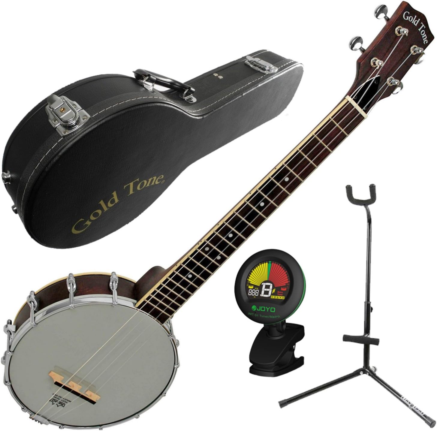 Gold Tone BUB Baritone Banjo Uke Banjolele w/Case, Tuner, and Stand