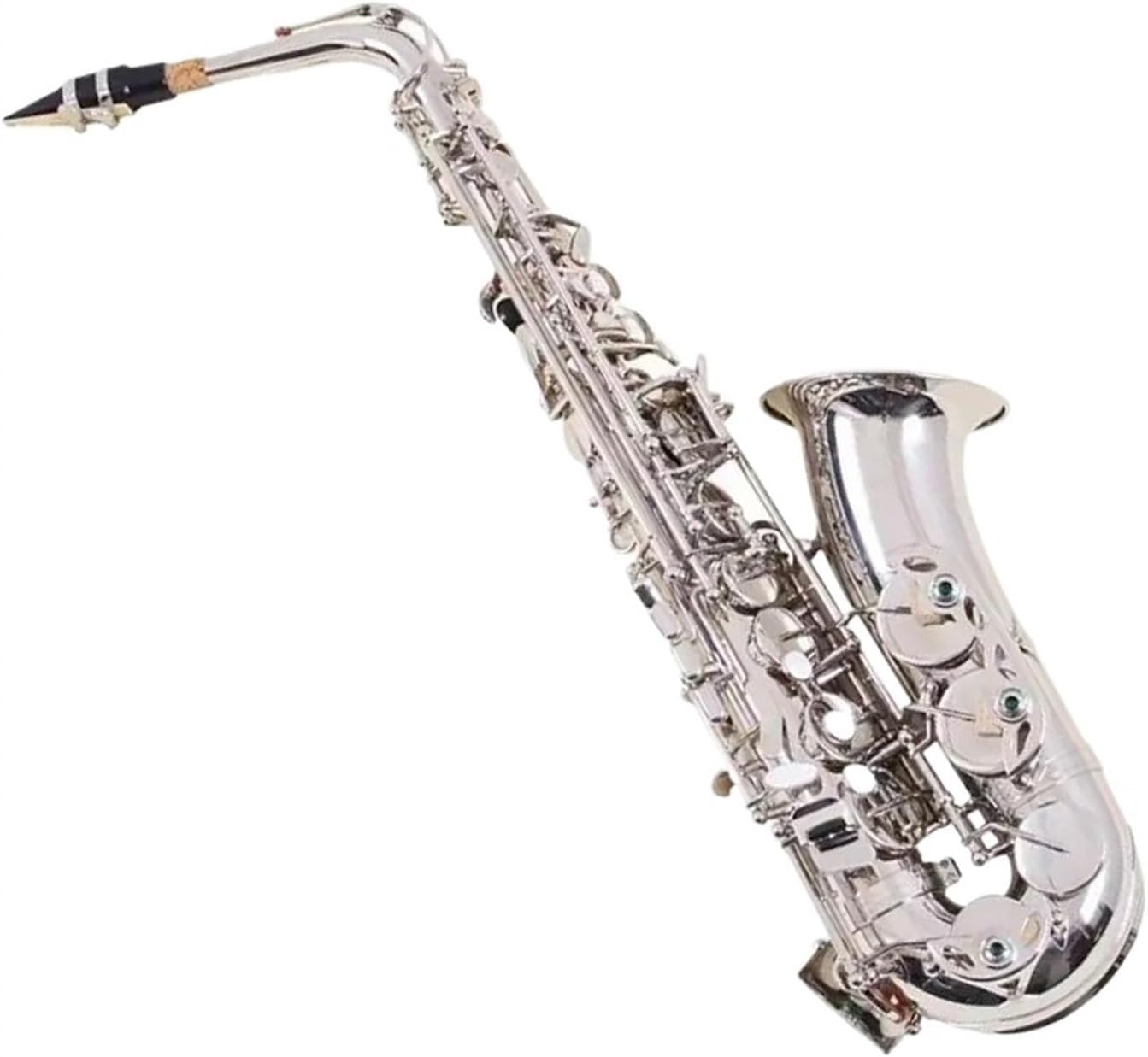 Antique Finish Eb E-flat Alto Saxophone Shell Key Carve Pattern Woodwind Instrument With Case Other Aeccessaries (Color : Leather bag)