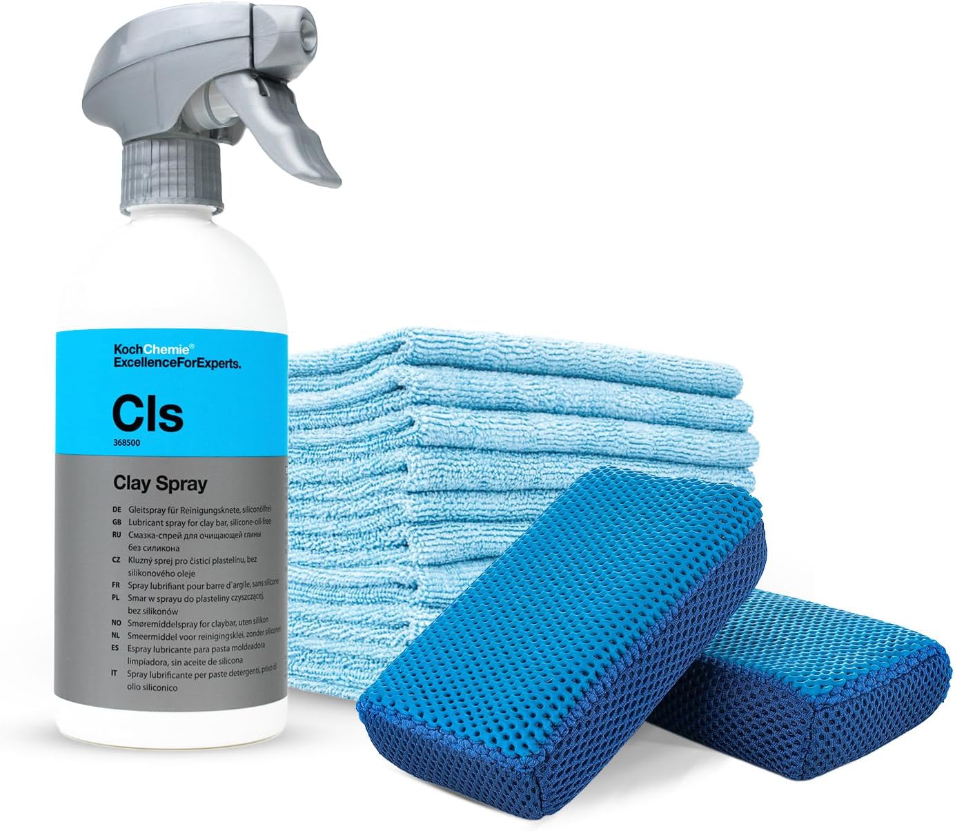 KOCHCHEMIE Clay Spray, TRC Clay Scrubber & TRC Eagle Edgeless Microfiber Towel Bundle