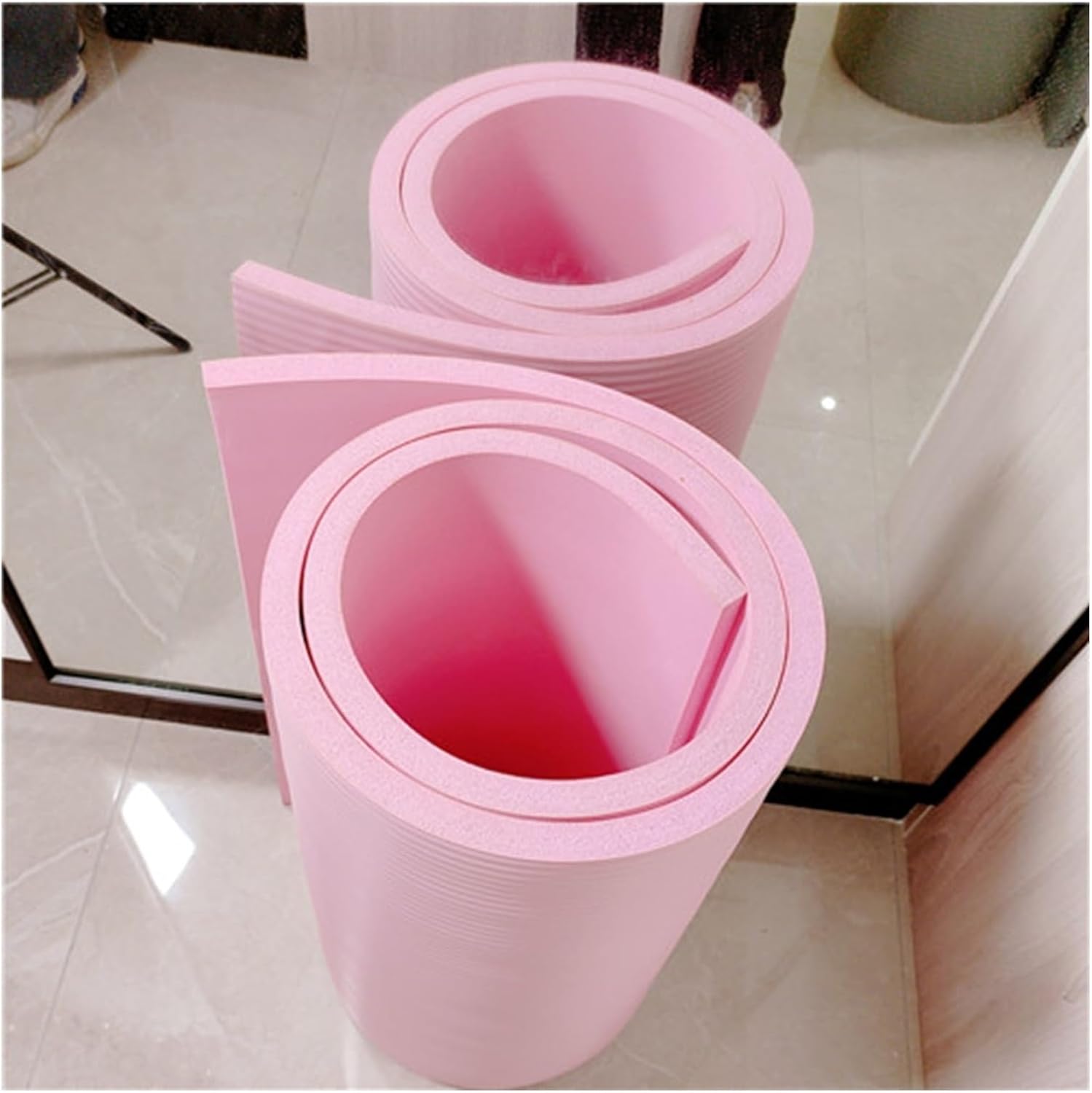 XPLKQXE Garage Wall Protector, Ultra Self Adhesive Car Door Guards, Anti Collision Bumper Foam Wall Padding for Warehouse Garage Parking Assist (Color : Pink-Thickness 1cm, Size : 0.3x3m)