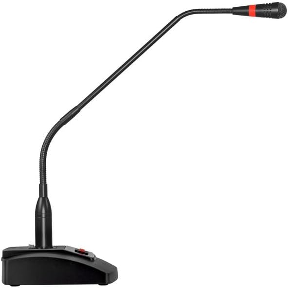 WordSentry XLR Gooseneck Microphone with 48 Volt Phantom Power - Professional Uni-Directional High-Fidelity Audio, Adjustable Flex Arm, Durable Metal Construction, Heavy Duty Base