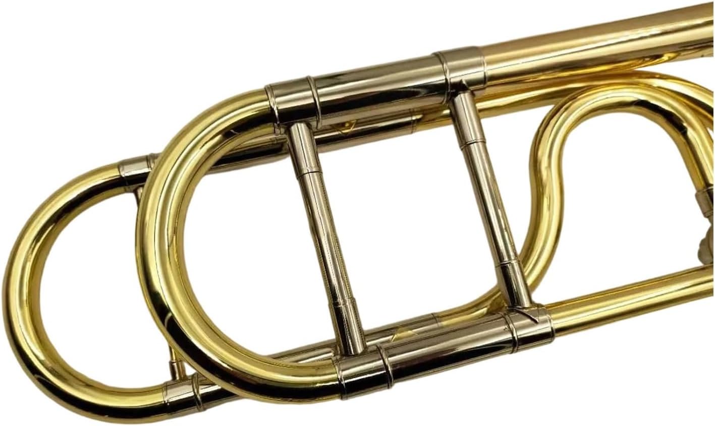 Adult Trombone Instrument Bb/F Trombone Gold Brass Professional Instrument With Case And Mouthpiece