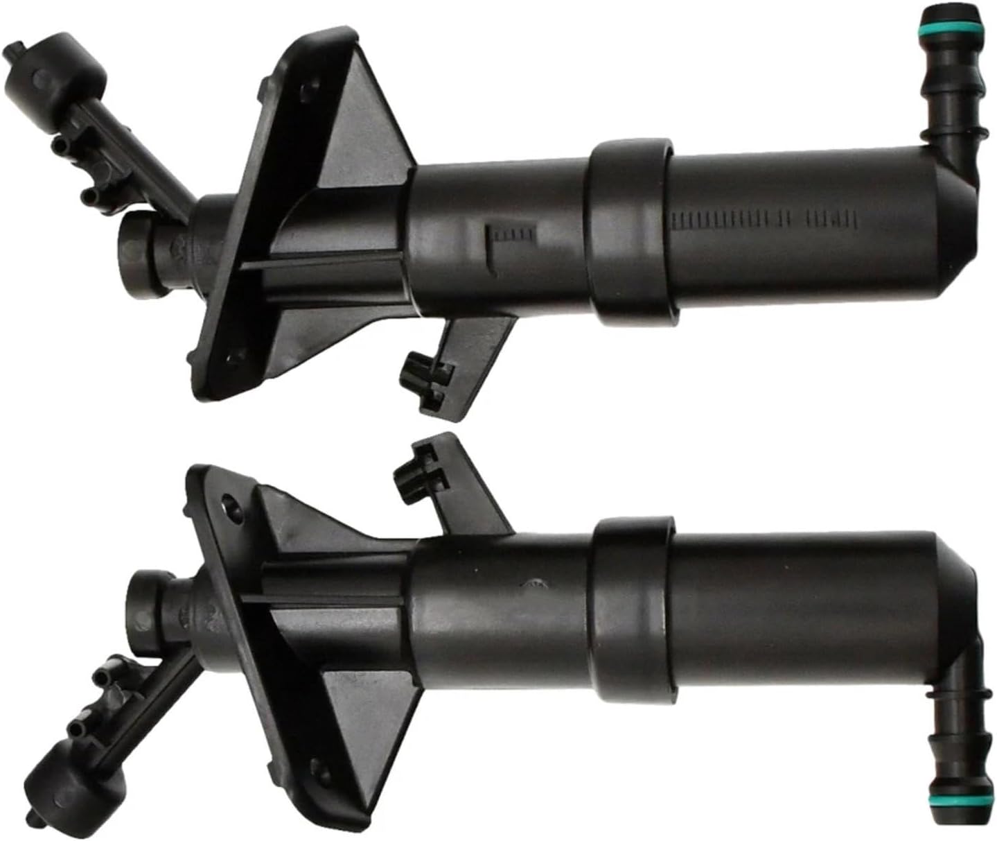 Headlight Cleaning Nozzle Compatible with for Passat for CC 2009 2010 2011 2012 35D955103 35D955104 2Pcs Front Headlight Washer Water Sprayer Nozzle Jet Pressure Cylinder Pump