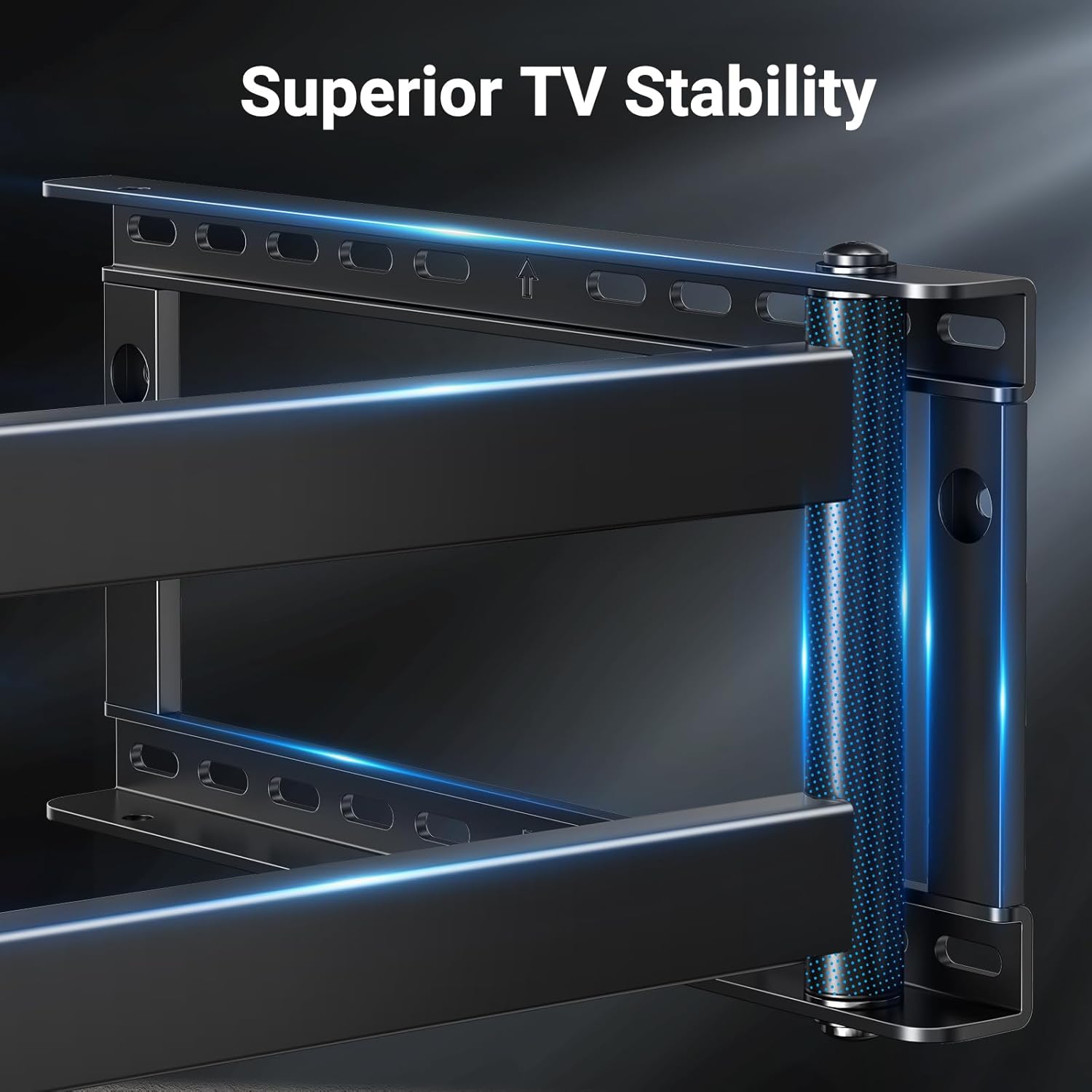 PERLESMITH Long Arm TV Wall Mount Full Motion for 37-75 inch TVs, Corner TV Mount Bracket with 27.36-inch Articulating Long Extension Arm, Swivel&Tilt, Max VESA 600x400mm up to 110lbs, 16