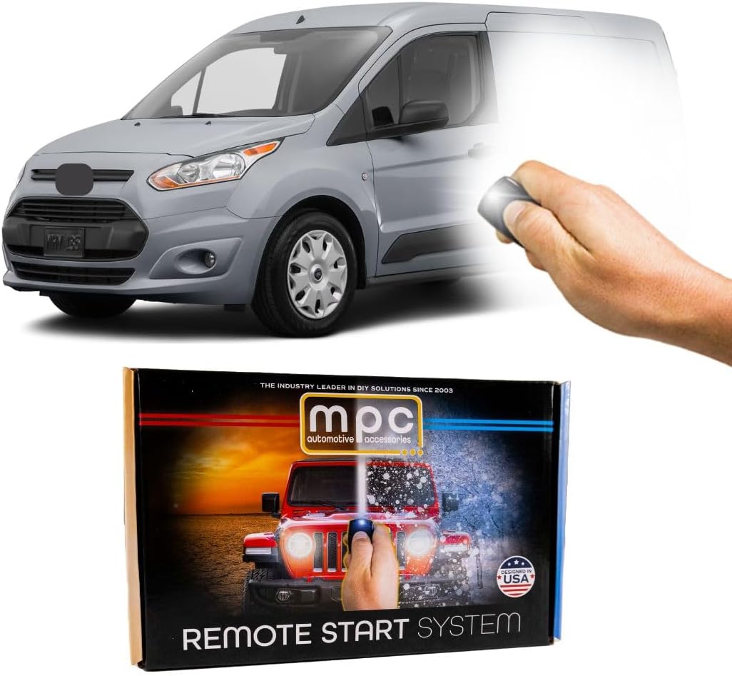 MPC Factory Remote Activated Remote Start Kit Compatible with 2014-2018 Ford Transit Connect - Plug & Play