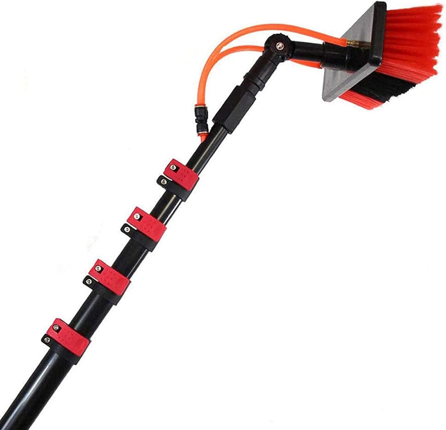 Window Cleaning Brush,3.6M 5.4M 6M 7.2M 9M 11M Outdoor Window Cleaning Pole Water Fed Telesbrush Extension Rod Cleaning Equipment for Photovoltaic Panel Cleaning, Trucks /12 (12 18Ft/5.4M)