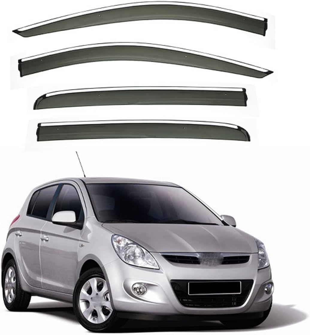 4 Pcs Wind Deflectors for Hyundai I20 MK1-PB 2008-2012 2013 2014, Car Window Deflectors Ventilated Visors Rain Deflector, Car Accessories