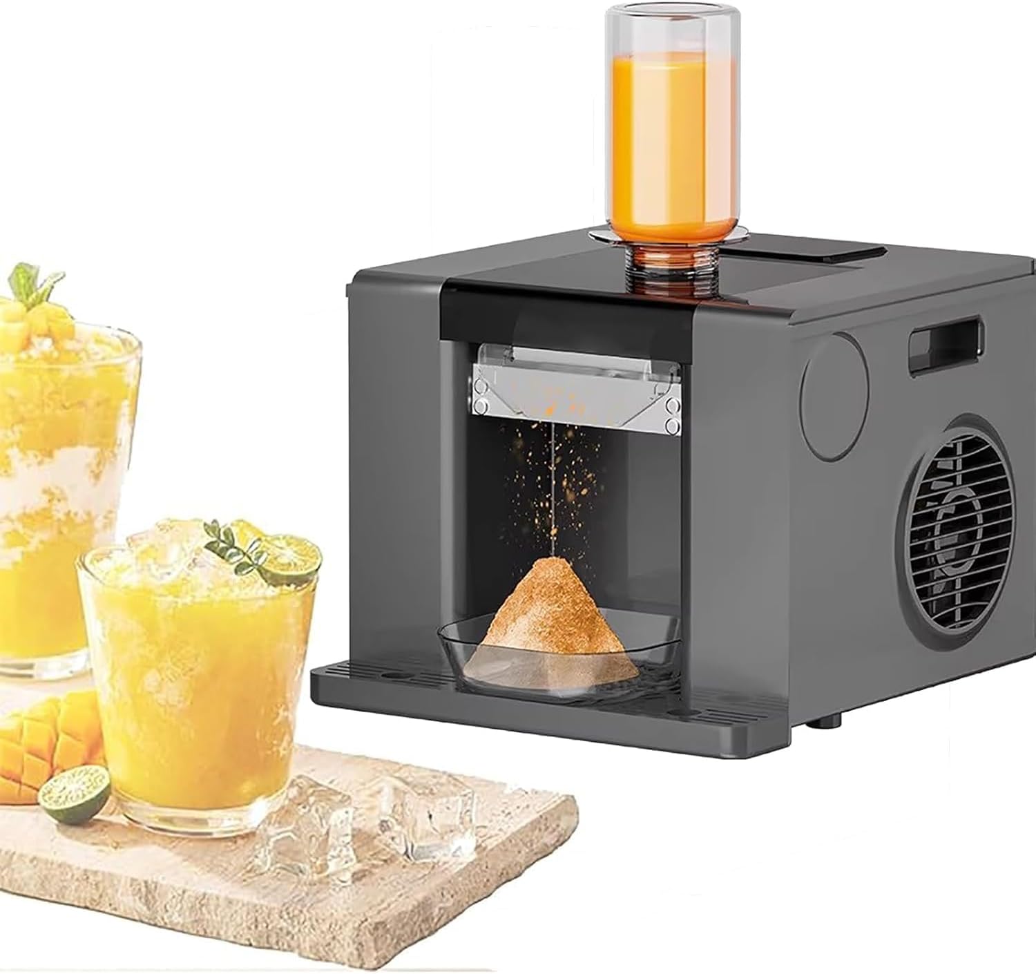 Snowflake Ice Maker Automatic Electric Crush Machine, Machine, Low Noise, and One-Click Automatic Cleaning