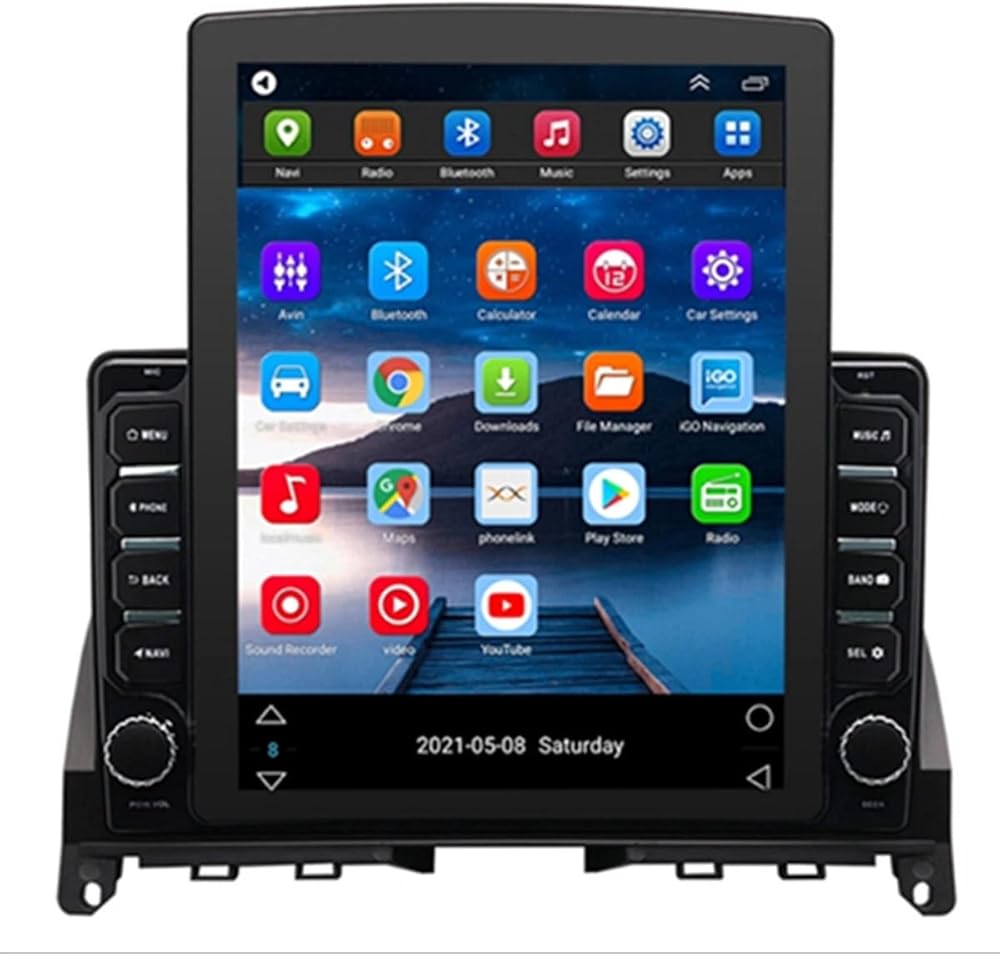 2G+32G Android Car Stereo for Mercedes Benz C300 2007-2010 with Radio CarPlay, Support for Wireless Android Auto 9.7