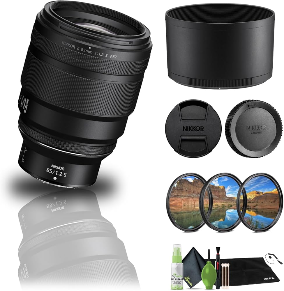 Nikon - NIKKOR Z 85mm f/1.2 S Standard Lens for Z Series Mirrorless Cameras (20114) + Filter Kit + Cap Keeper + Cleaning Kit