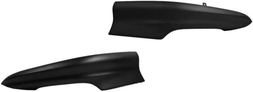for Toyota Corolla 2003 2004 Bumper Spoiler Driver and Passenger Side | Pair | Front | Black | Primed | TO1093108, TO1093109 | 7608302010C1, 7608102010C1