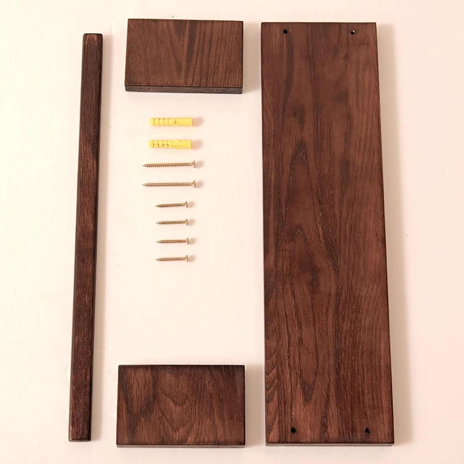 Floating Bookshelves,Magazine Holder Brochure Holder Wall Mount,Hanging Bookshelf Magazine Rack Literature Storage Rack for Office Church Waiting Room Kids Room Coffee Shop,Set of 2 ( Color : Dark bro