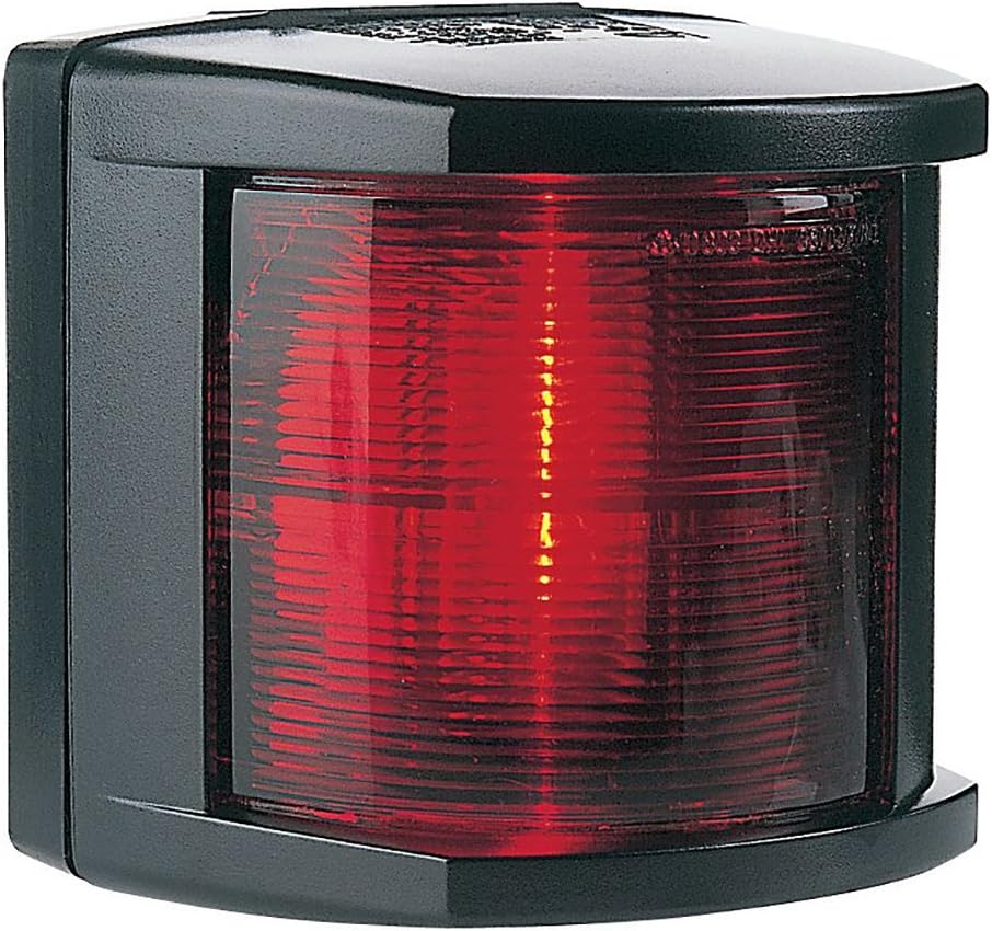 Hella 002984335 '2984 Series' 12V DC 2 NM Port Navigation Light with Colored Outer Lens and Black Housing