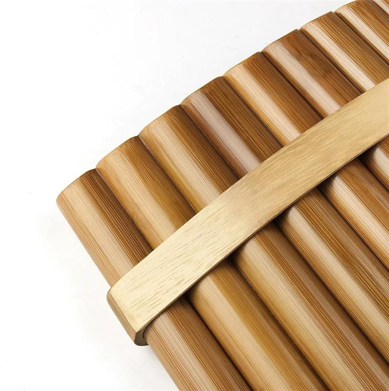 Handmade Wood Bamboo Pan Flute 22 Pipes Woodwind Musical Instruments (Color : Left)
