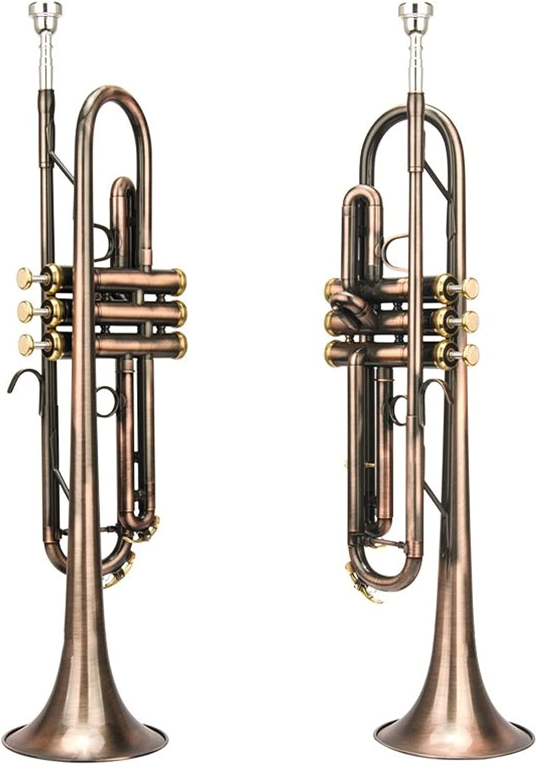 Antique Trumpet Instrument B Flat Wind Trumpet Trumpets Beginner Trumpet Set