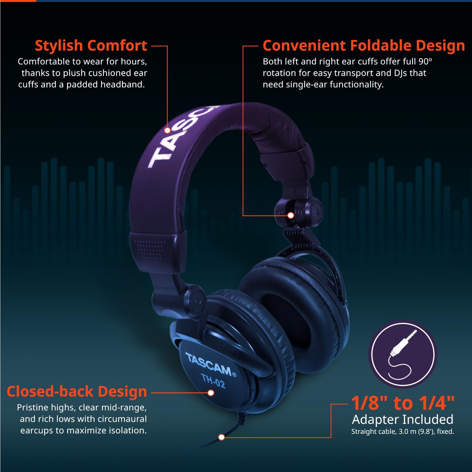 TASCAM Studio Bridge Multi Track Recorder and Studio Headphones
