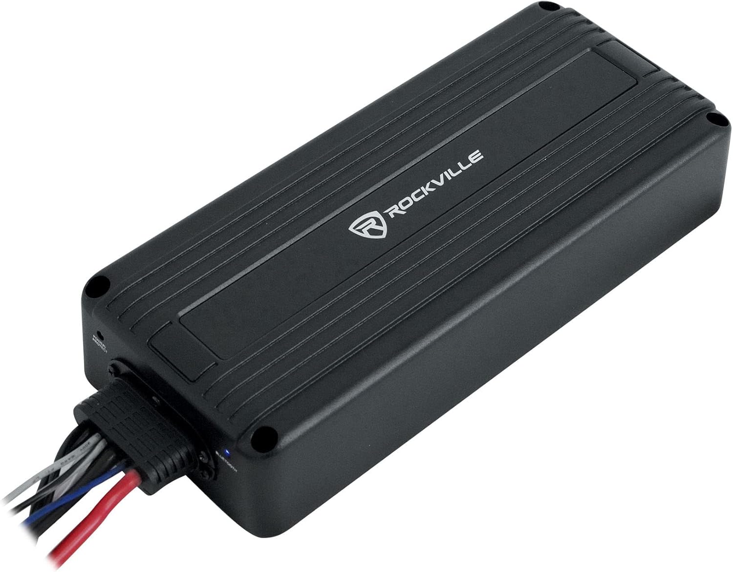 Rockville ATV220 2-Channel UTV/Motorcycle Bluetooth Amplifier, 1600W Peak/400W RMS @ 2 Ohms, IP65 Waterproof, Dyno-Certified, Compact Micro Amp for Outdoor Powersports