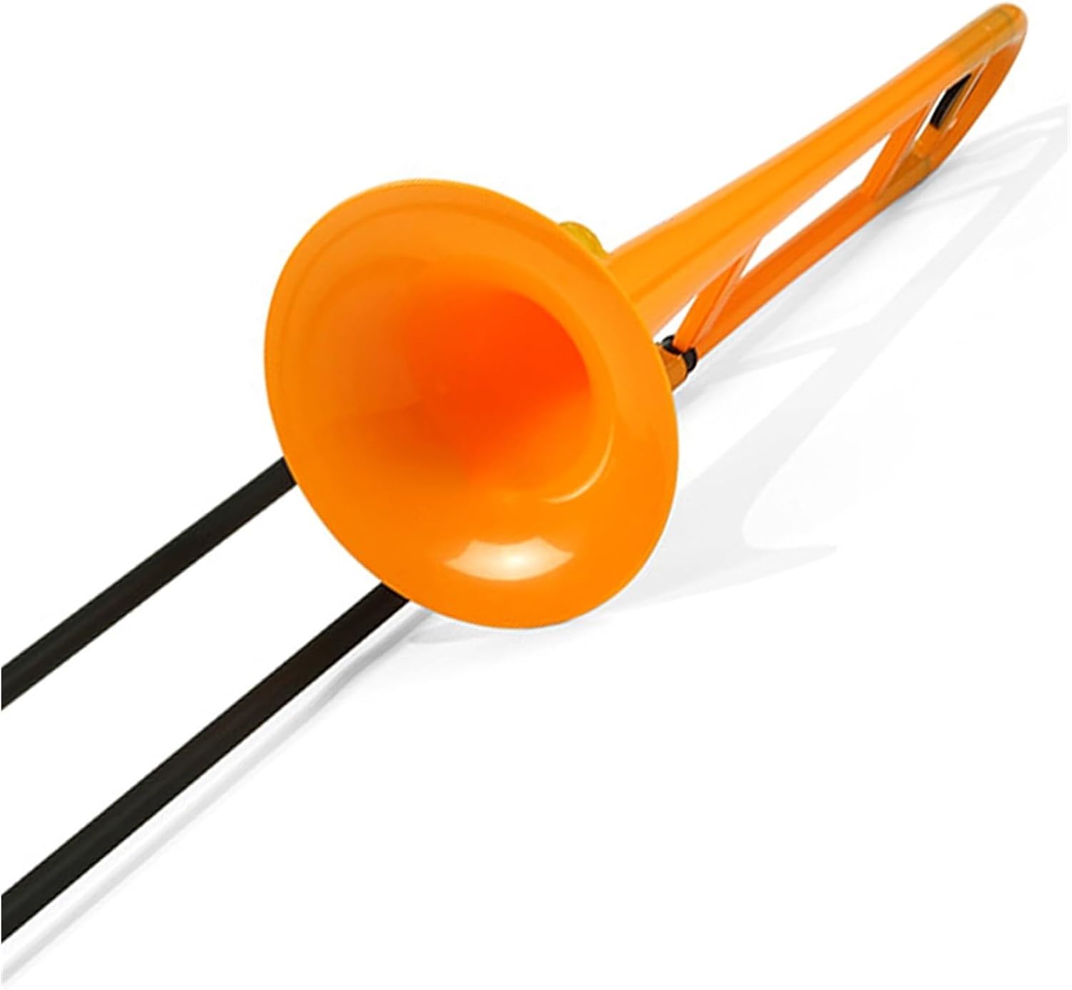 Adult Trombone Instrument Colorful Plastic Brass Instrument Tenor B Flat Suitable For Beginners Trombone(Orange)
