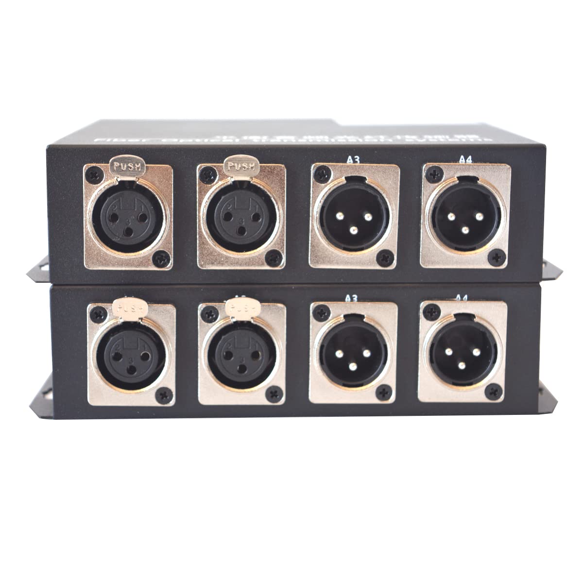 2 x BIDI 3 Pin XLR Balanced Audio Over Fiber Optic Extenders, Bidirectional Audio to Fiber converters Single Mode 20Km(12.4mi),SC Fiber Connector,A Set