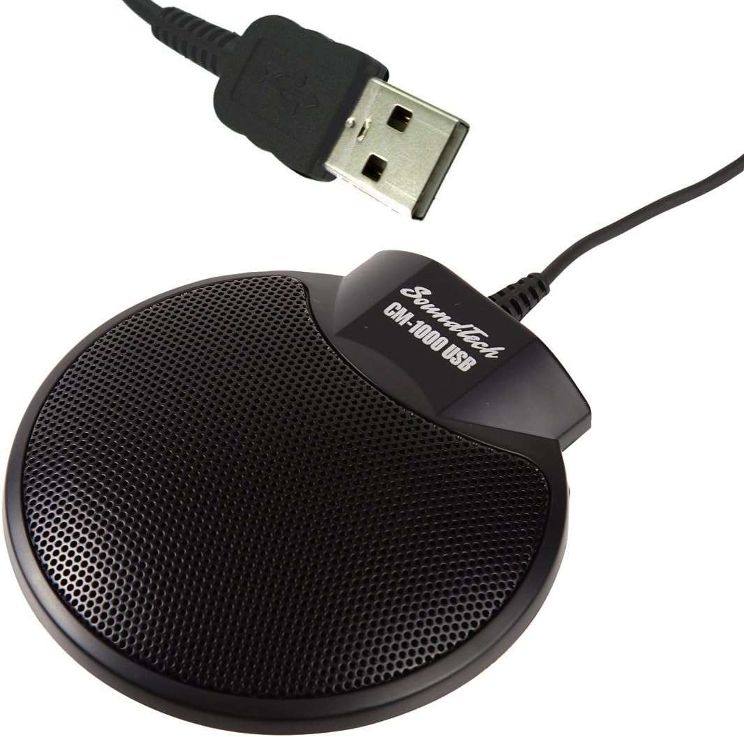 Sound Tech CM-1000USB Table Top Conference Meeting Microphone with Omni-Directional Stereo USB