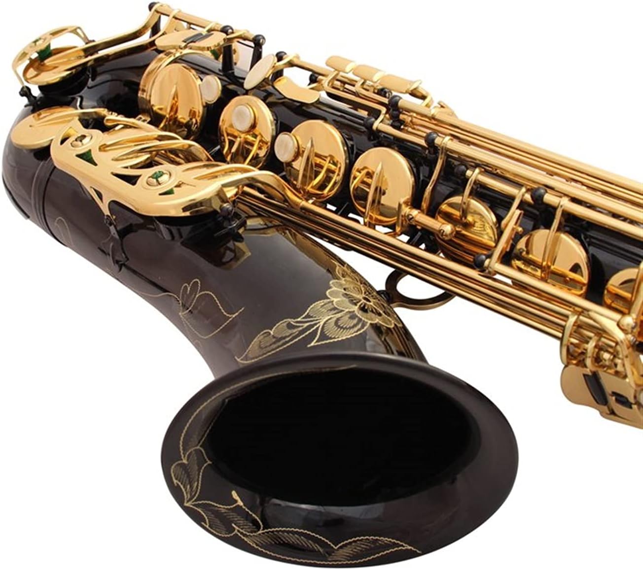 Sax Beginners Kit Alto Saxophone Black Gold Key Professional Super Play Sax Mouthpiece with Bag Wind Instrument