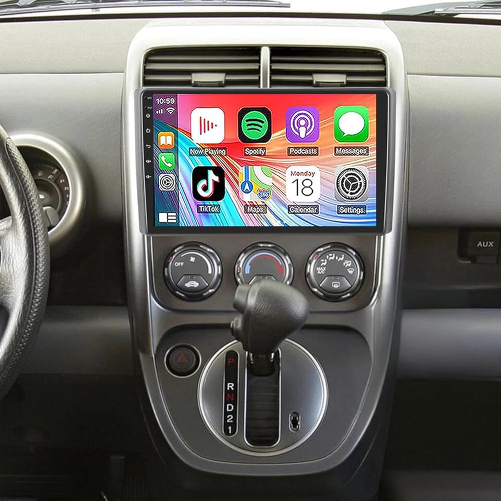 PHEZEN Car Radio for Honda Element 2003-2006 with Carplay & Android Auto, 10 Inch IPS Touch Screen for Honda Element Car Stereo Bluetooth FM in Dash GPS WiFi Backup Camera SWC-2+64G