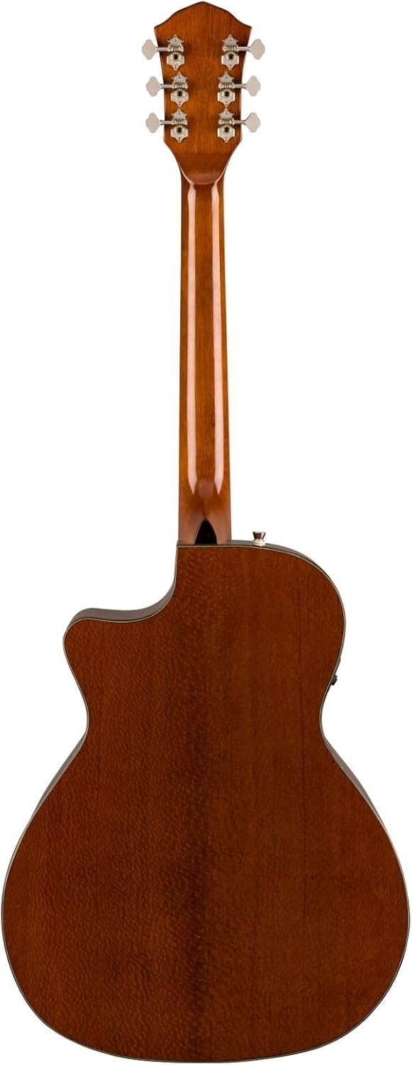 Fender FA-345CE Auditorium Cutaway Acoustic Guitar, with 2-Year Warranty, 3-Color Tea Burst