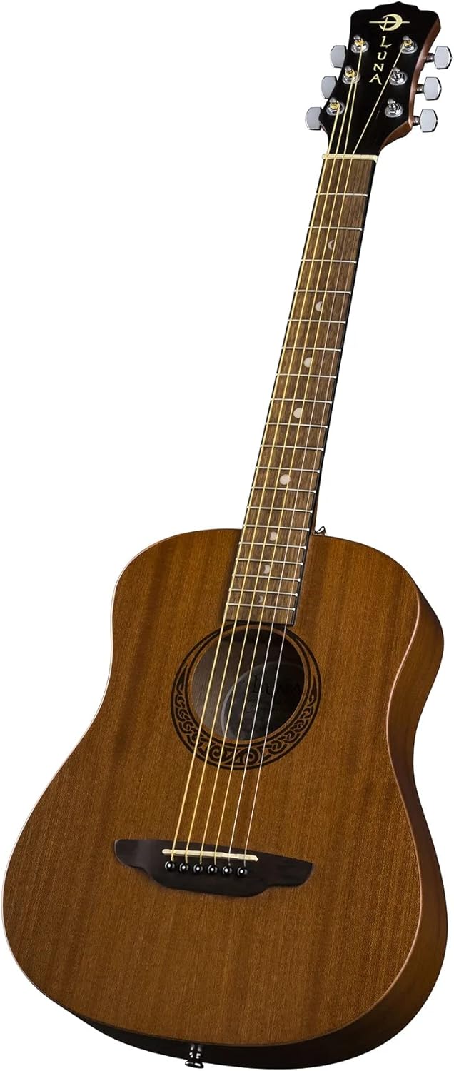 Luna Safari Series Muse Mahogany 3/4-Size Travel Acoustic Guitar - Natural