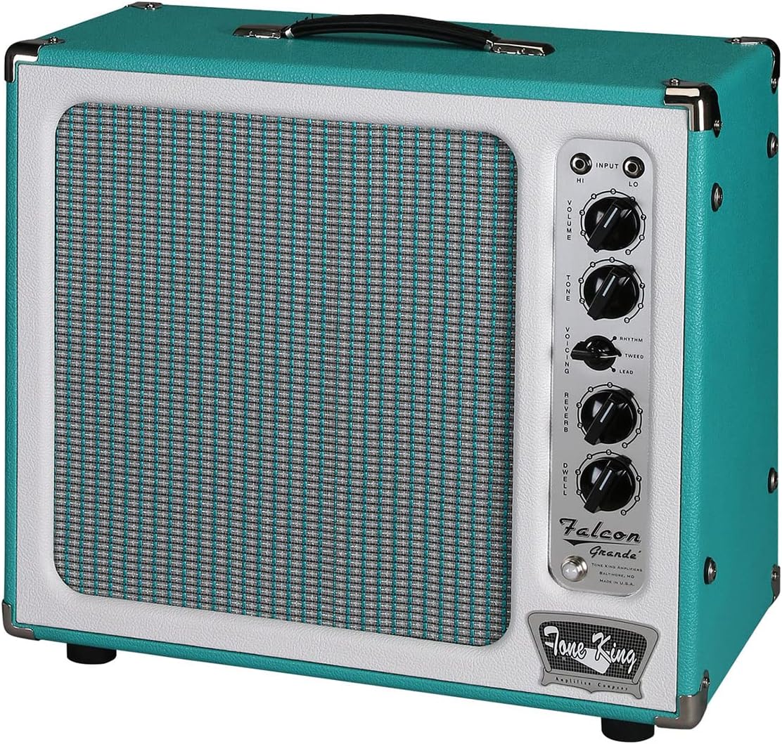 Tone King Falcon Grande 20-Watt 1x12 Inches Tube Combo with Attenuator and Reverb - Turquoise
