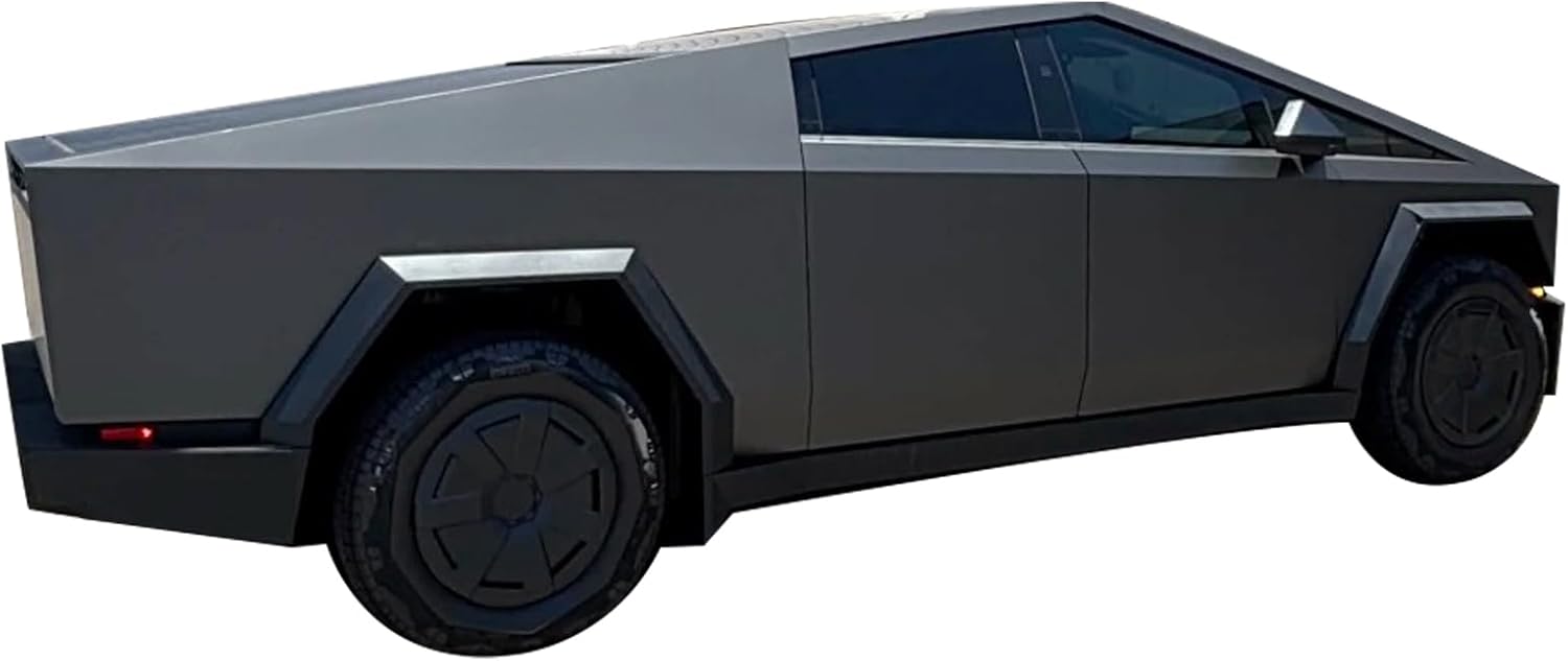 for Tesla Cybertruck Entire Set PPF Precut Car Full Body Color Change Paint Protective Film Self Adhesive PVC Waterproof Car Wrap Film Scratch Protector 2024-2026 Exterior Accessories（Meteorite Ash）