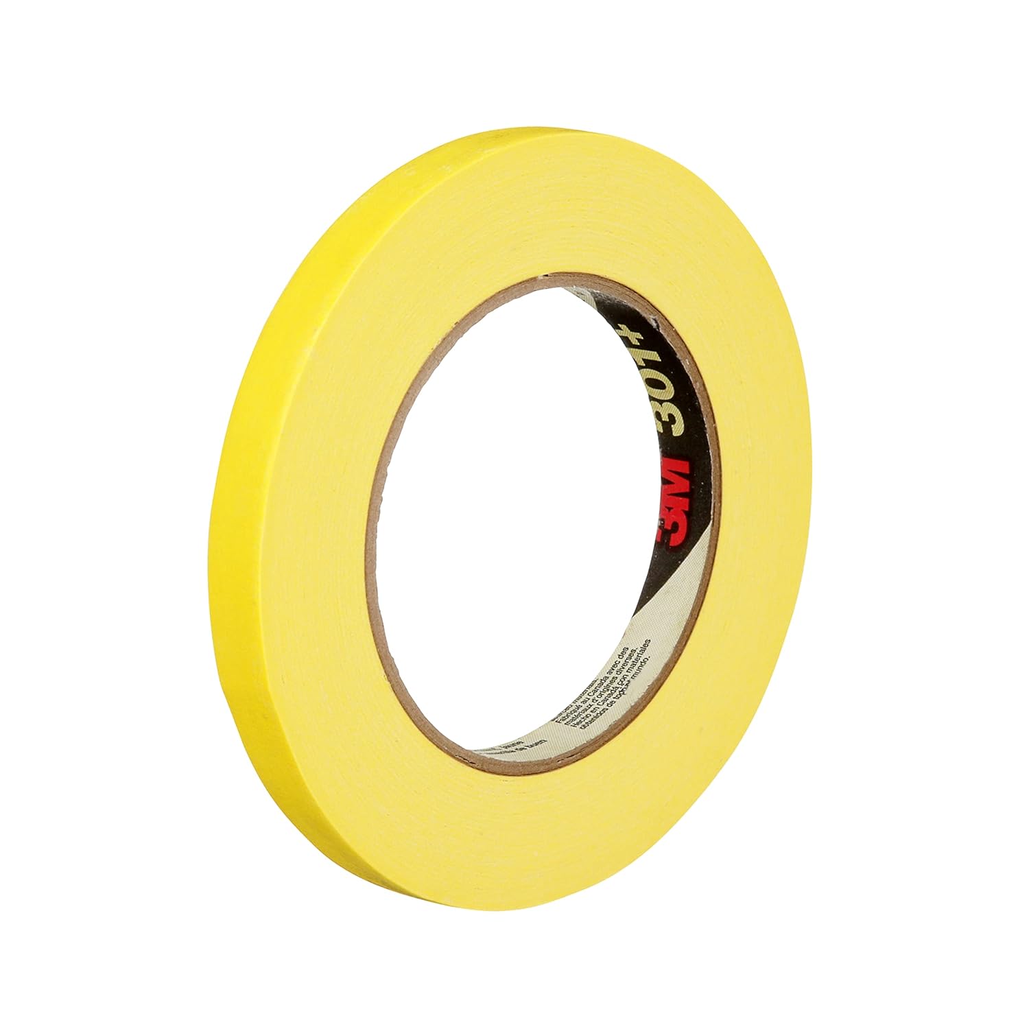 3M 301 High Performance Masking Tape, Yellow, 1/2 in x 60 yds – High Performance Holding and Masking Tape for Automotive, Speciality Vehicle and Industrial Markets, Case of 72