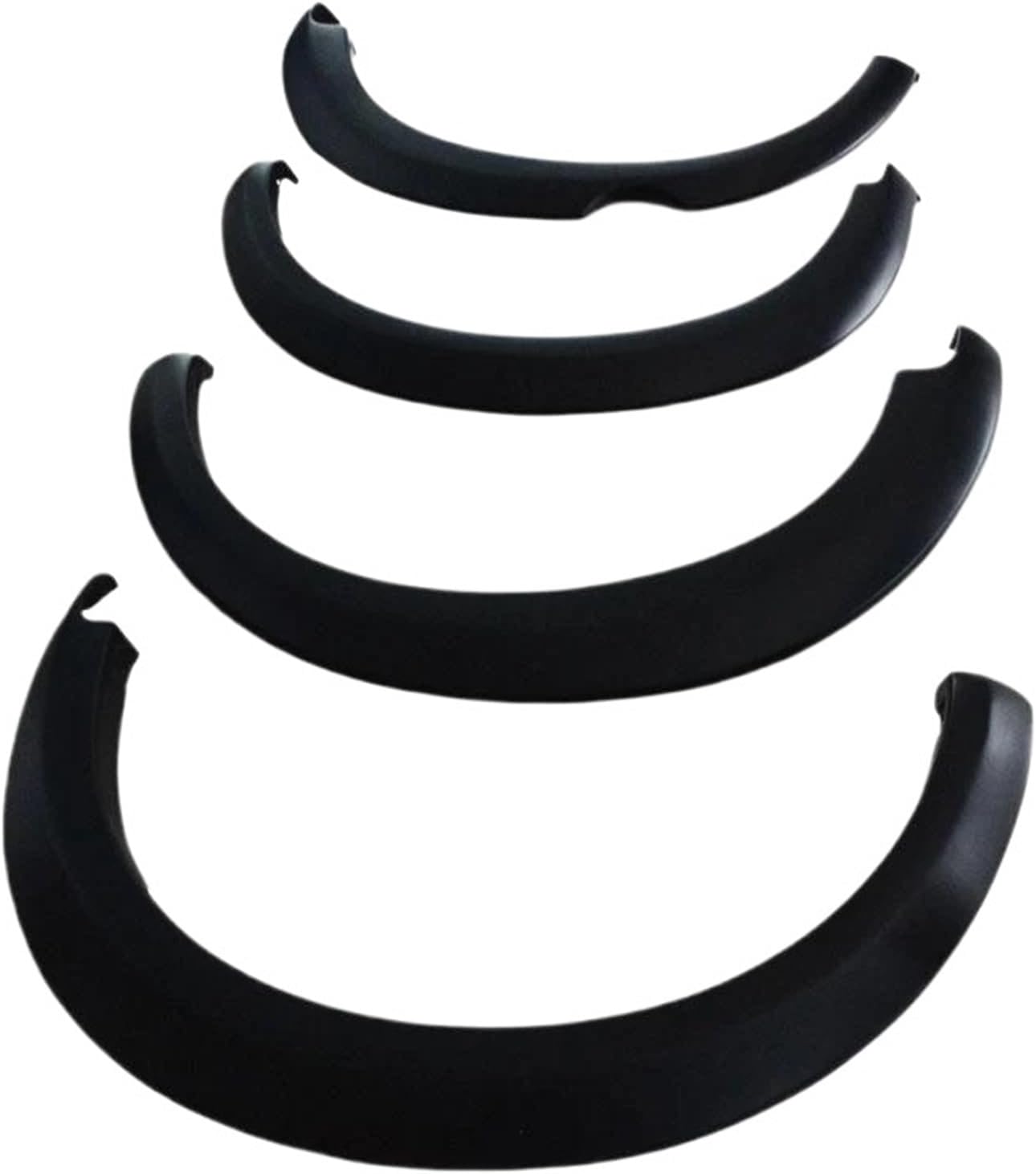 6 Inch Fender Flare ABS Wheel Arches Compatible for Mitsubishi L200 Triton 2006 2007 2008 2009 2010 2011 2012 2013 2014 Car Styling(Black)