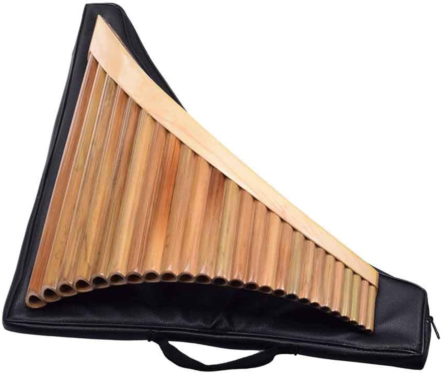 KESHUO 25 Pipes Professionally Playing The Pan Flute, Bamboo G/C Performing Wind Instruments Panpipes (Color : G)