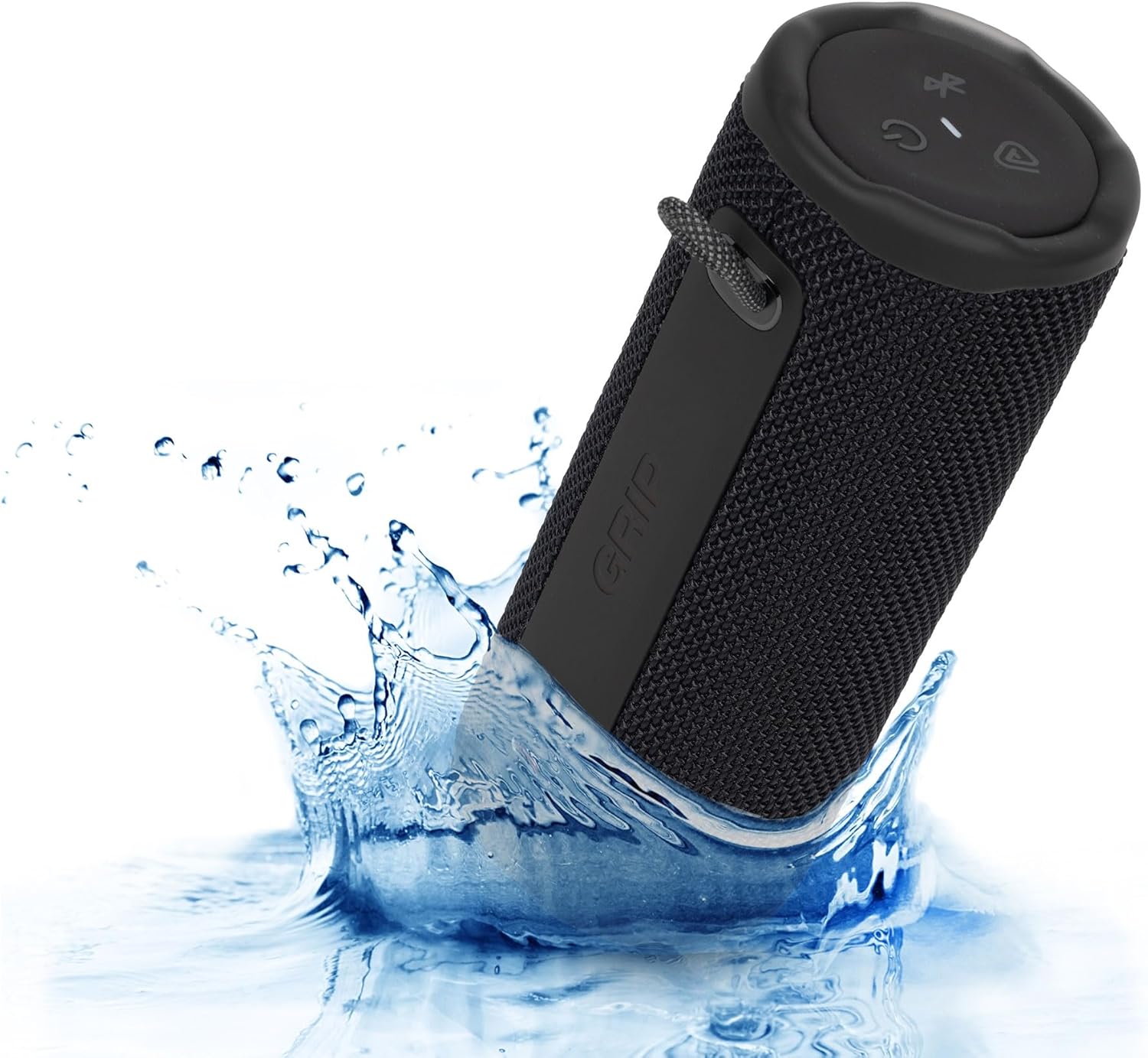 JBL Grip Portable Bluetooth Speaker Black (JBLGRIPBK) – IP68 Waterproof & Dustproof | Bluetooth 5.4 | AI Sound Boost | 14-Hour Battery | Includes Carrying Case & Cleaning Cloth