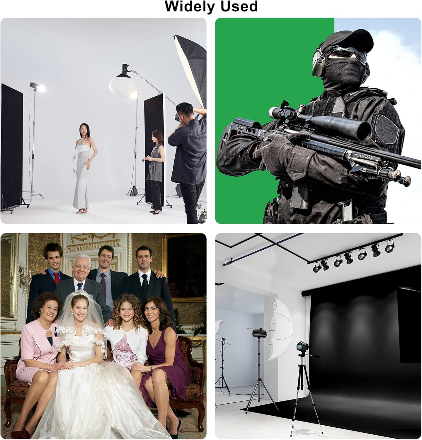 Photography Lighting kit with Backdrops, 8.5x10ft Backdrop Stands, UL Certified 5500K 800W Equivalent 25W LED Umbrella Softbox Continuous Lighting, Photo Studio Equipment for Photo Video Shoot