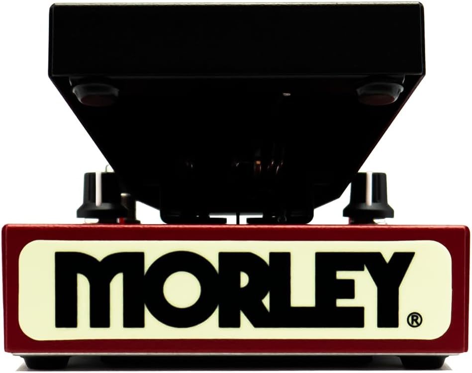 Morley 20/20 Bad Horsie Wah Pedal Bundle with 2x Strukture S6P48 Woven Right Angle Patch Cables, 12x Guitar Picks and Liquid Audio Polishing Cloth