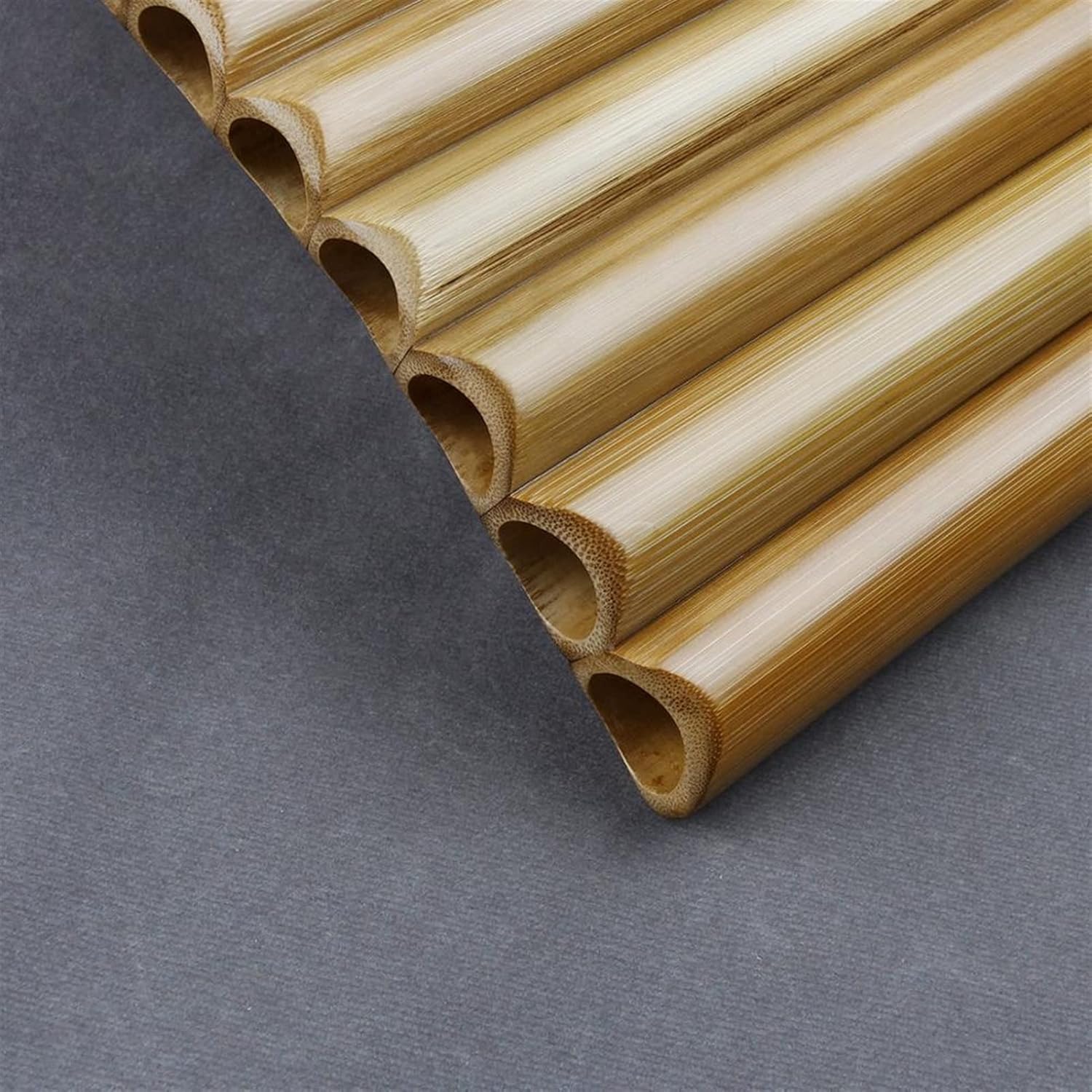 KESHUO 25 Pipes G Key Pan Flute Woodwind Instrument Bamboo Pan Flute Panpipes (Color : Right-Hand)