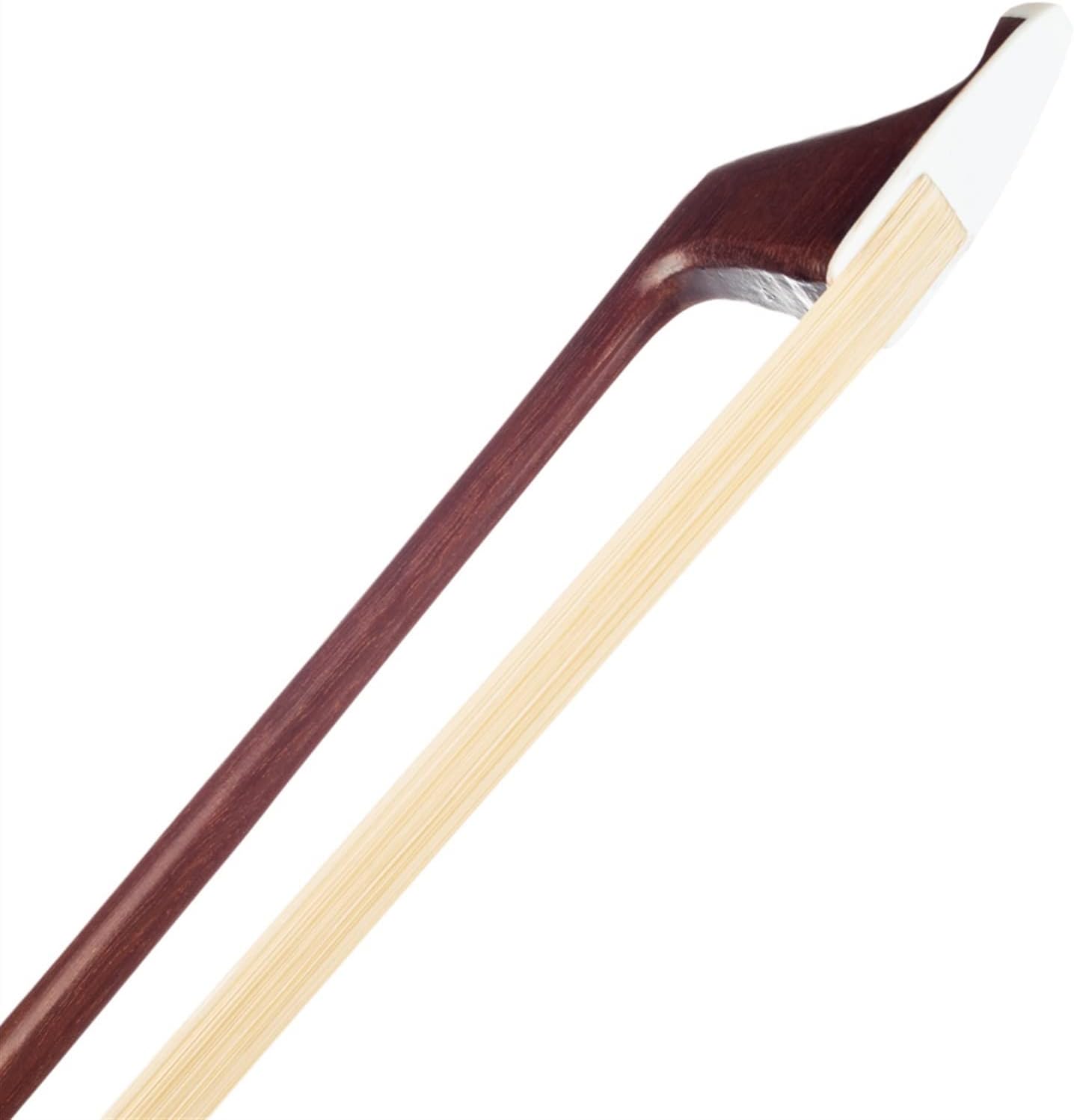 TSTS 4/4 3/4 1/2 1/4 1/8 French Style Bass Bow Double Bass Bow Brazilwood Beginner Bow Real Horsehair Full Size Violin Bow (Color : 4/4)