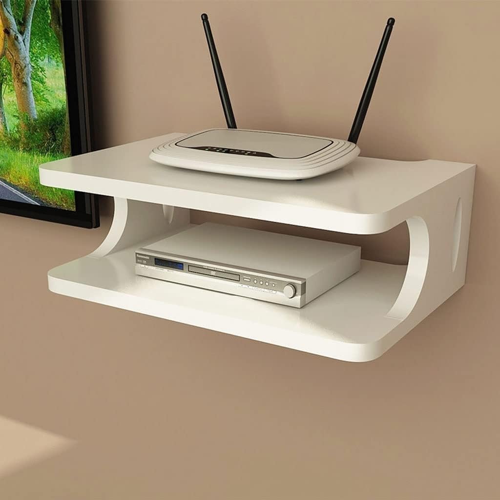 Floating Wall Mount Shelf, Wall Mount Shelves, Floating Cable Box Shelf, Floating Shelf Wall-Mounted TV Stand (Color : D)