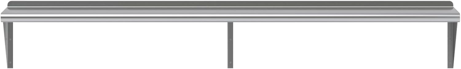 KPS Heavy Duty Stainless Steel Wall Mount Shelf 12 x 72 - NSF