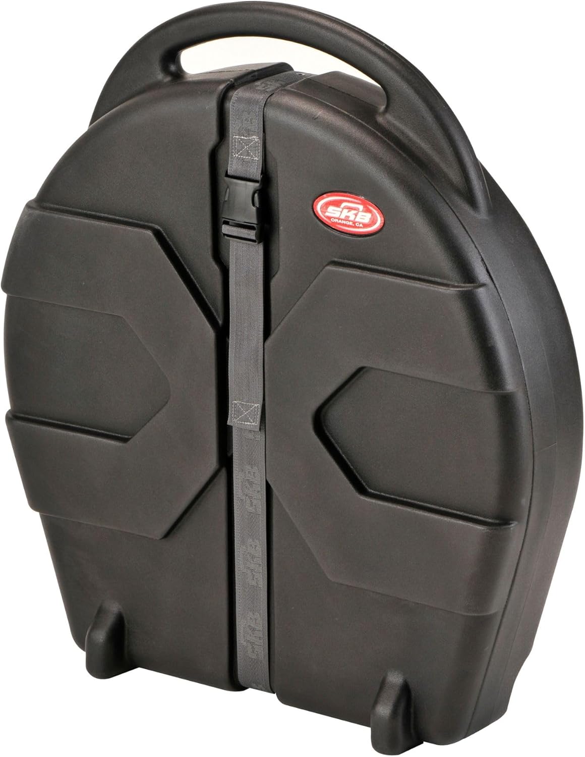 SKB ATA 22 Inch Cymbal Vault, Durable Roto-Molded Polyethylene Rolling Case with Handle, Wheels and Padded Dividers, Black