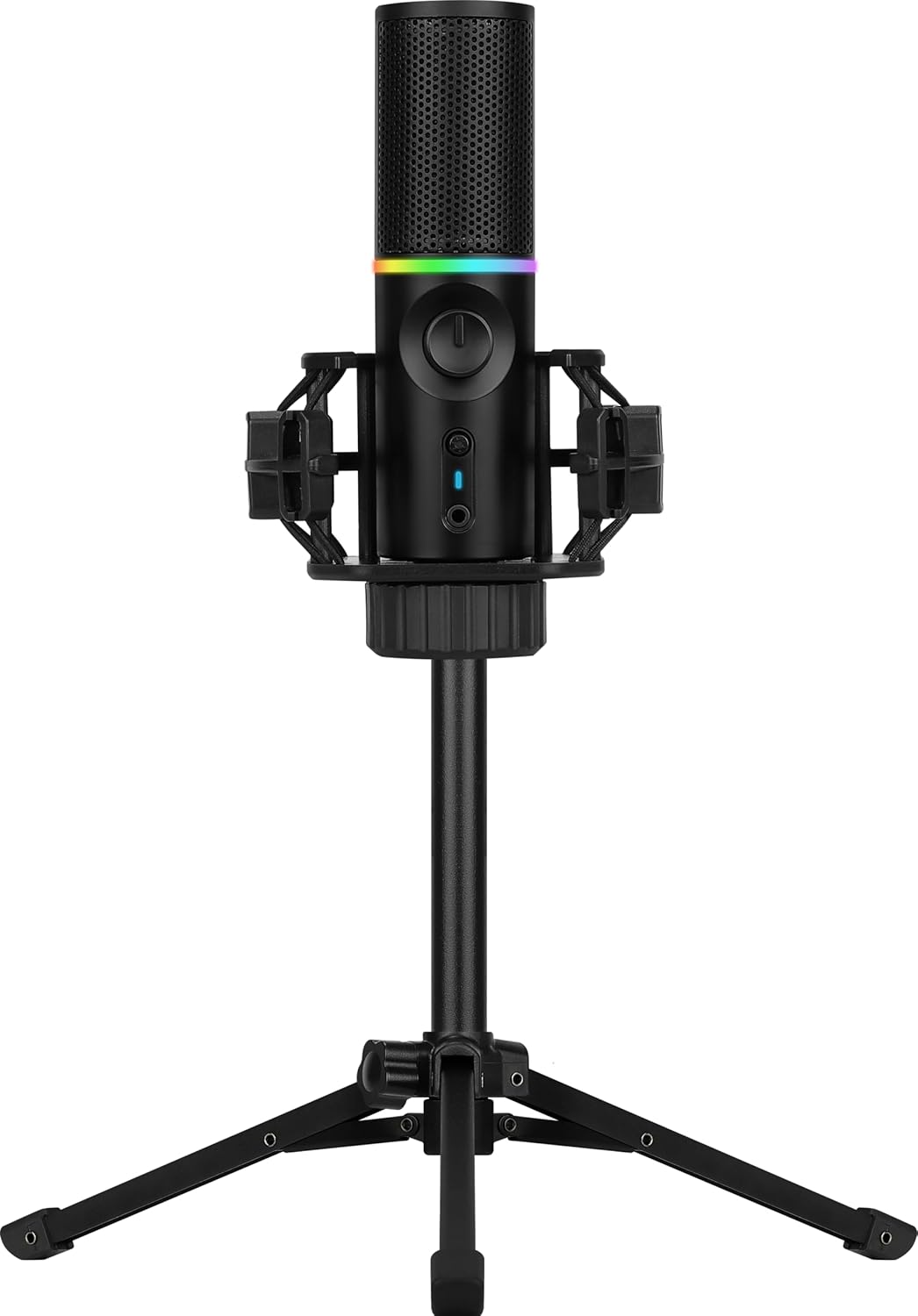 Streamplify MIC Tripod RGB Cardioid Microphone with Tripod for Streaming, Recording, Podcasting