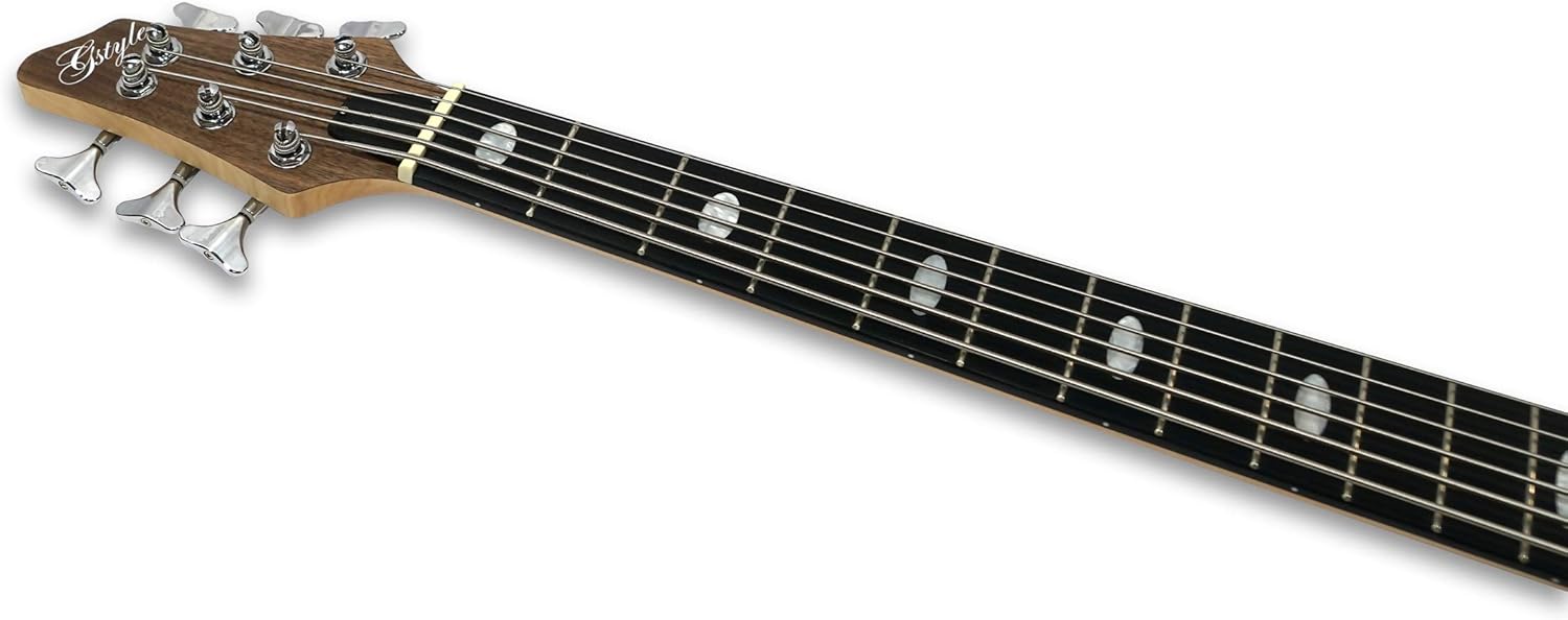 6 String Electric Bass Guitar Millettia Laurentii+Okoume body maple neck