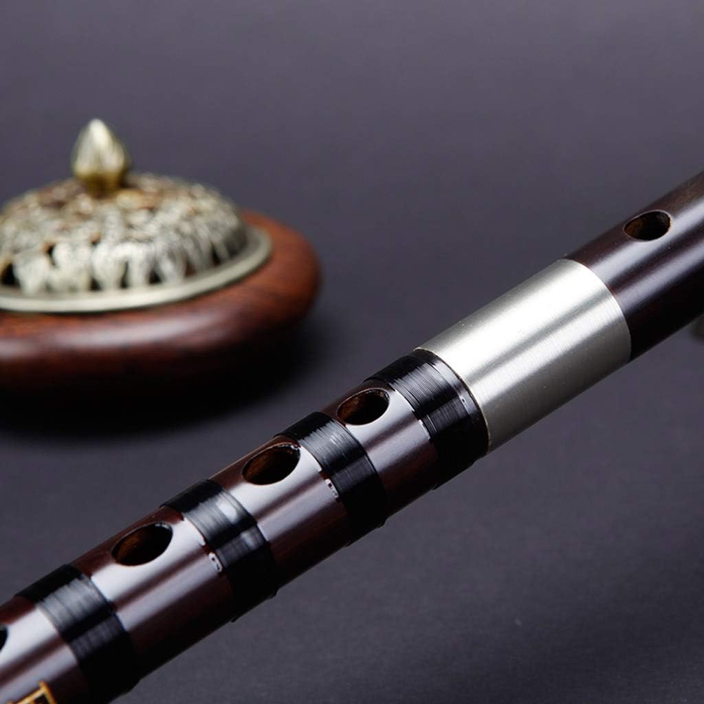 Flute Bamboo Flute Playing Old Mahogany Flute Woodwind Instrument for Beginner Professional Study Level Bamboo Flute C Flute Musical Instrument (Color : G)