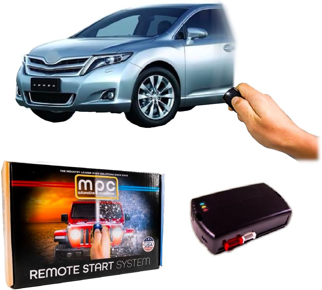 MPC Remote Starter Compatible with 2009-2016 Toyota Venza |Gas| |Push to Start| Factory Key Fob Activated - Firmware Preloaded